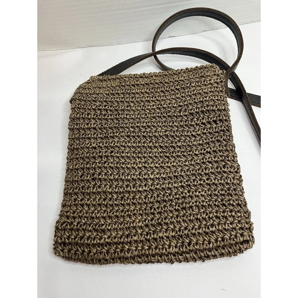 Eddie Bauer Small Crossbody Woven Purse. 9X7.5